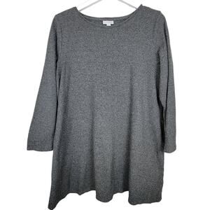 J. Jill Pure Jill 100% Cotton Gray Size Pockets A-line Tunic Dress - Size M
